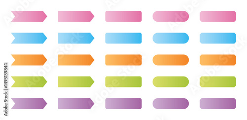 シンプル　見出し　グラデーション　セット