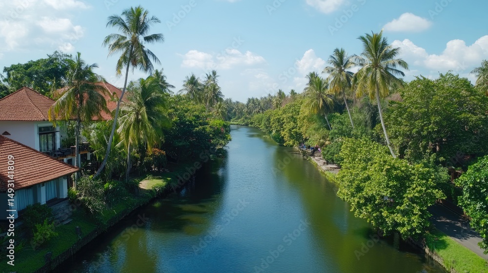 Obraz premium Tropical canal residences