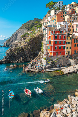Colorful Cliffside Village of Riomaggiore, Italy