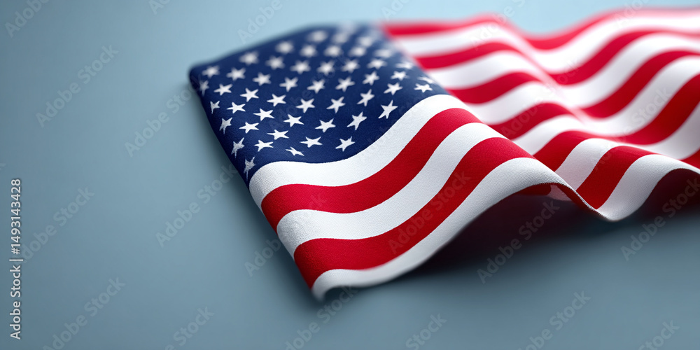 Obraz premium Waving American Flag