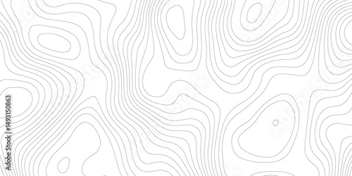 Abstract Topographic map background with wave line. White wave paper curved reliefs abstract background. Vector illustration. wave Line topography map contour background.