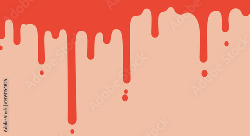 Abstract Dripping Blood Pattern Graphic Design