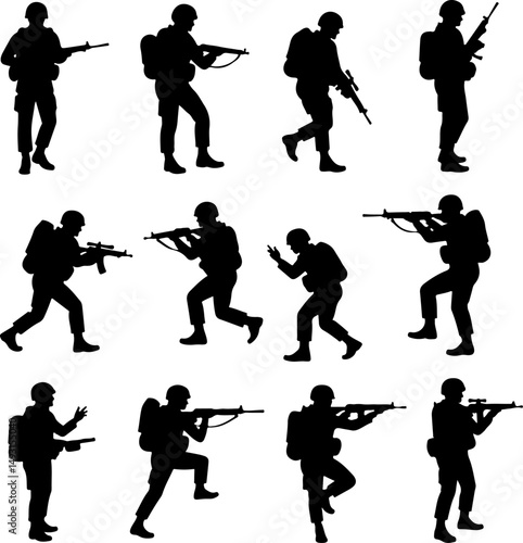 American army Guardians of Duty: Soldiers in Silhouette"
