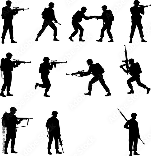American army Guardians of Duty: Soldiers in Silhouette"