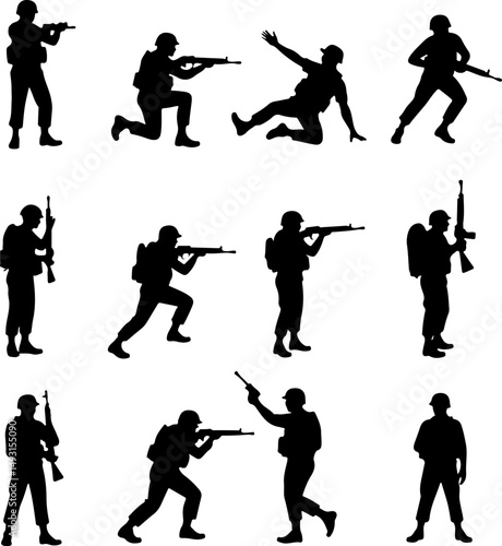 American army Guardians of Duty: Soldiers in Silhouette"