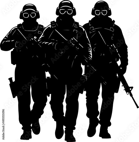 American army Guardians of Duty: Soldiers in Silhouette"