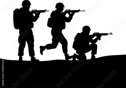 American army Guardians of Duty: Soldiers in Silhouette"
