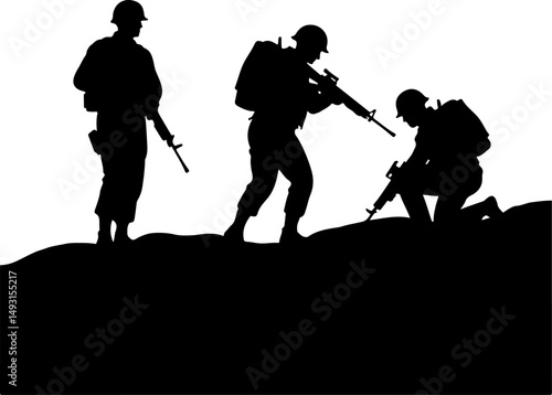 American army Guardians of Duty: Soldiers in Silhouette"