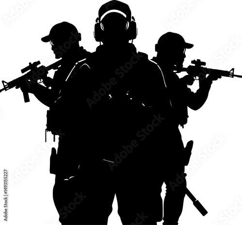 American army Guardians of Duty: Soldiers in Silhouette"