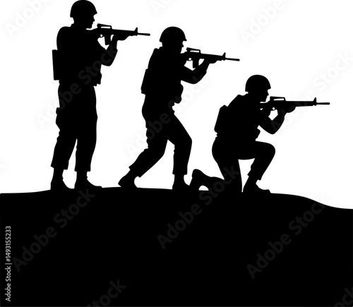 American army Guardians of Duty: Soldiers in Silhouette"