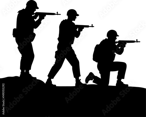 American army Guardians of Duty: Soldiers in Silhouette"