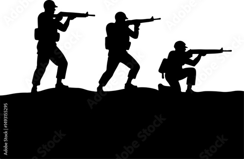 American army Guardians of Duty: Soldiers in Silhouette"