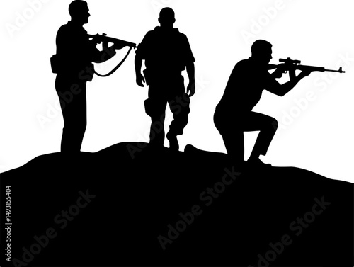 American army Guardians of Duty: Soldiers in Silhouette"