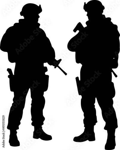 American army Guardians of Duty: Soldiers in Silhouette"