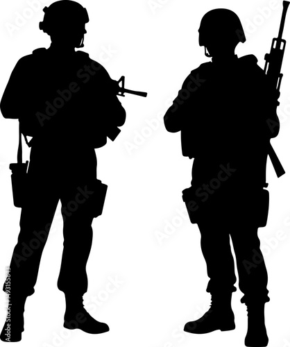 American army Guardians of Duty: Soldiers in Silhouette"