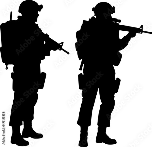 American army Guardians of Duty: Soldiers in Silhouette"