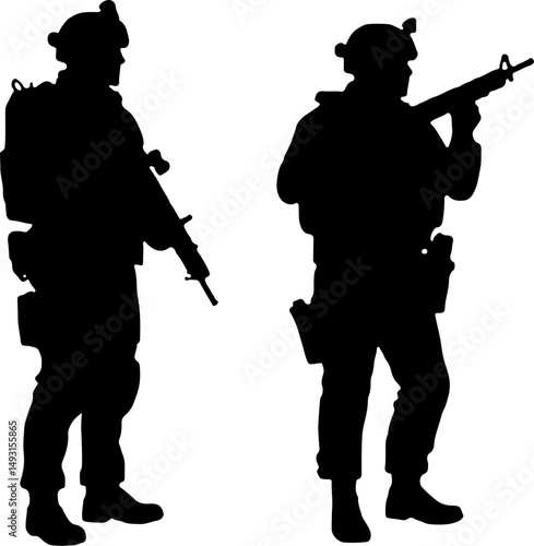 American army Guardians of Duty: Soldiers in Silhouette"
