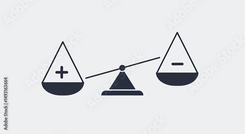 Simple Weighing Scales Graphic Design