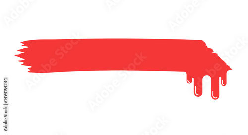 Red Dripping Pixel Art Effect