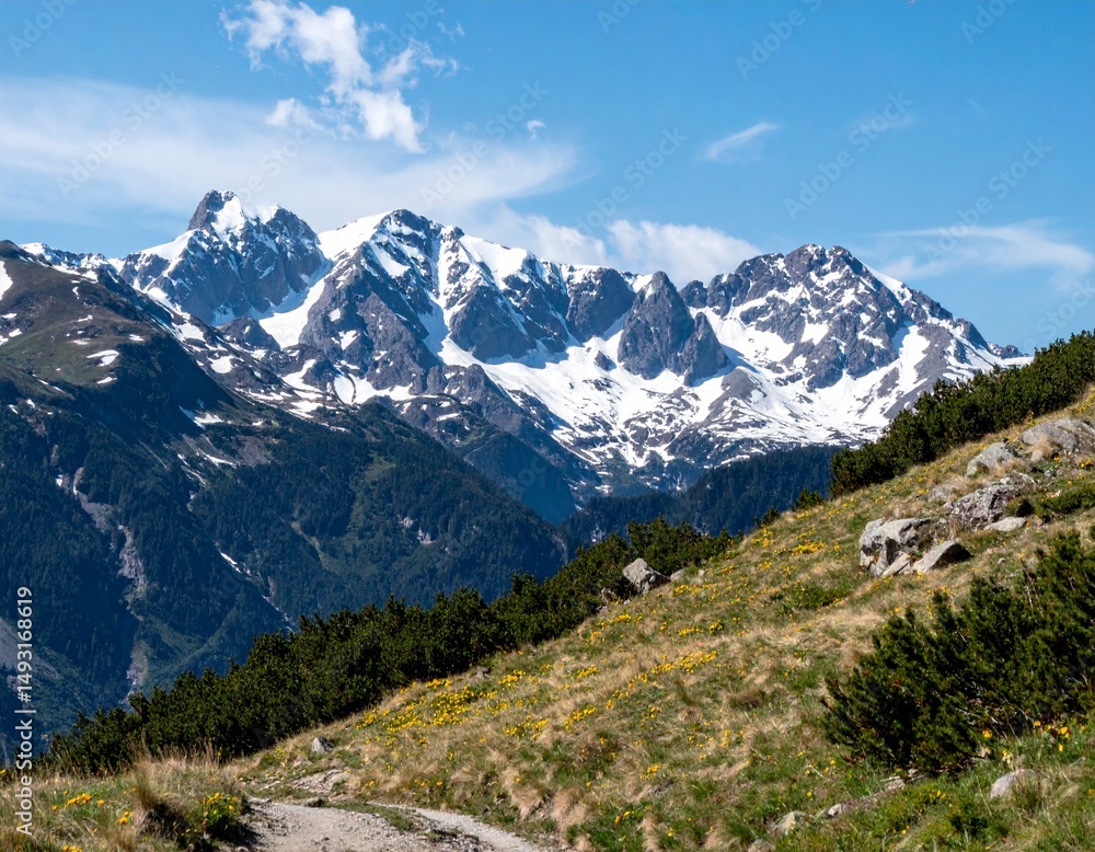 Fototapeta premium mountain view AI generated