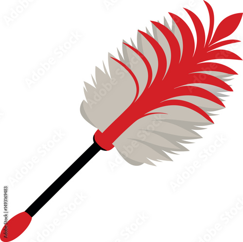 Feather Duster Vector Graphic for Designers