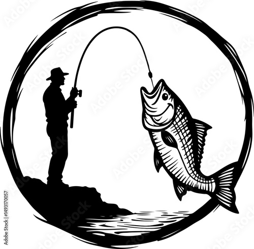 Silhouette of Gondolier on Boat

