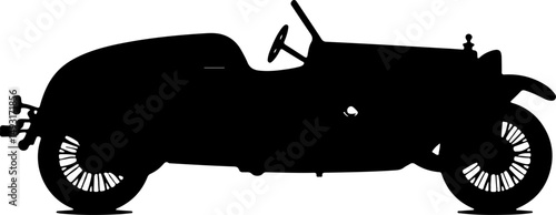 Vintage Classic Car Silhouette

