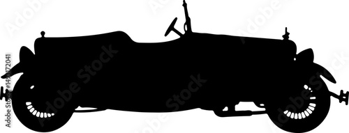 Vintage Classic Car Silhouette

