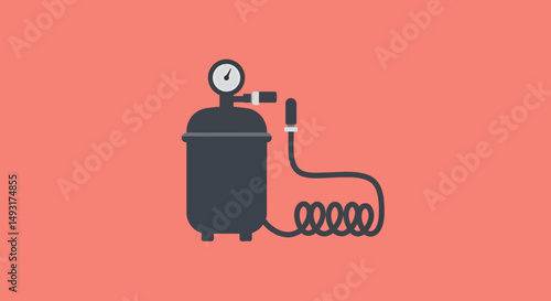 Simple Illustration Of Air Compressor