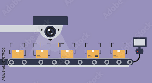 Automated Box Inspection System On Conveyor Belt