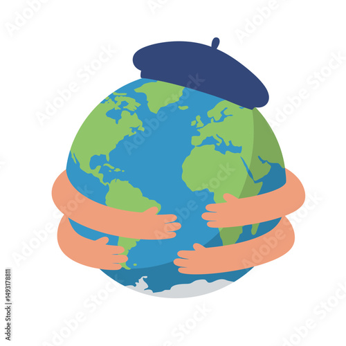 Earth Embraced A Symbol of Environmental Protection and Care