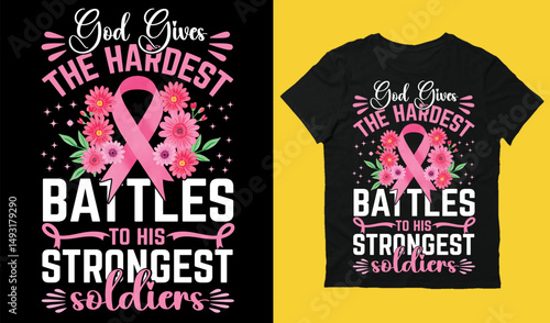 Breast Cancer T-shirt Design