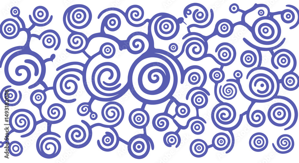 Abstract Decorative Pattern With Swirls And Spirals Abstract Decorative Pattern With Swirls And Spirals