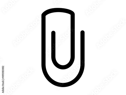 Paperclip Icon Vector Illustration Design