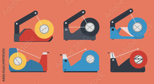 Colorful Pixel Art Tape Dispensers