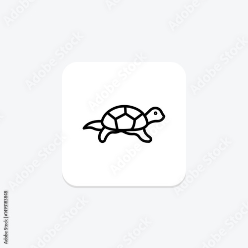 Pond Turtle, vector, pixel perfect, illustrator file