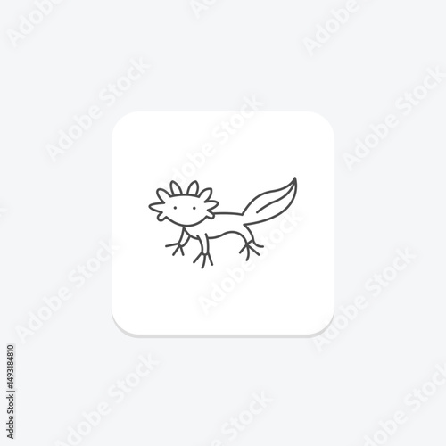 Axolotl, vector, pixel perfect, illustrator file