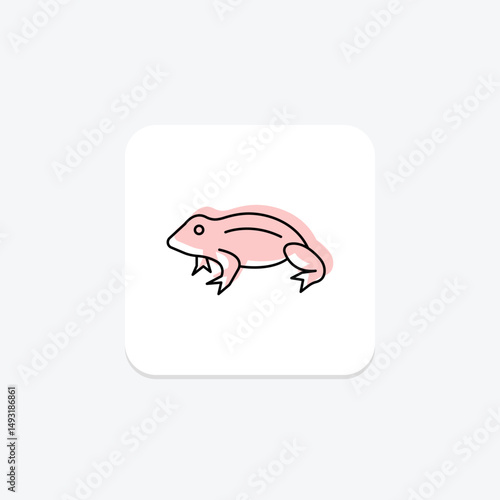 African Dwarf Frog, vector, pixel perfect, illustrator file