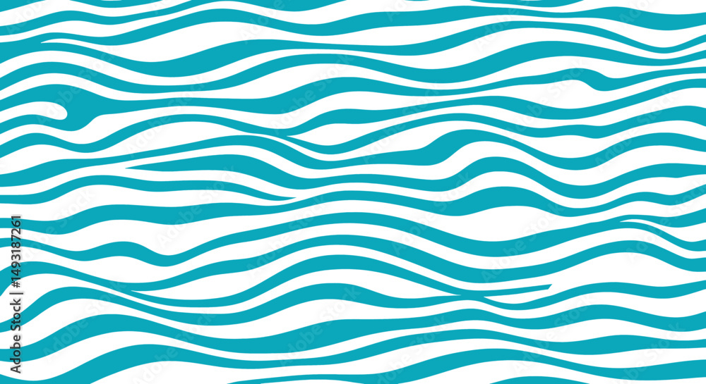 Abstract Teal And White Wave Pattern Abstract Teal And White Wave Pattern