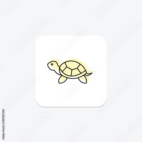 Painted Turtle, vector, pixel perfect, illustrator file