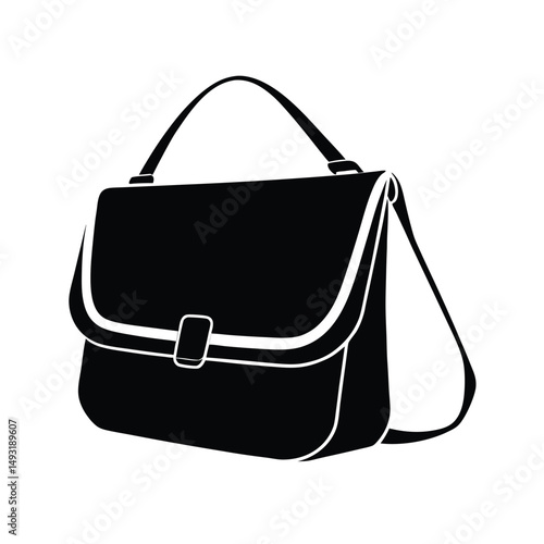 black bag isolated on white background