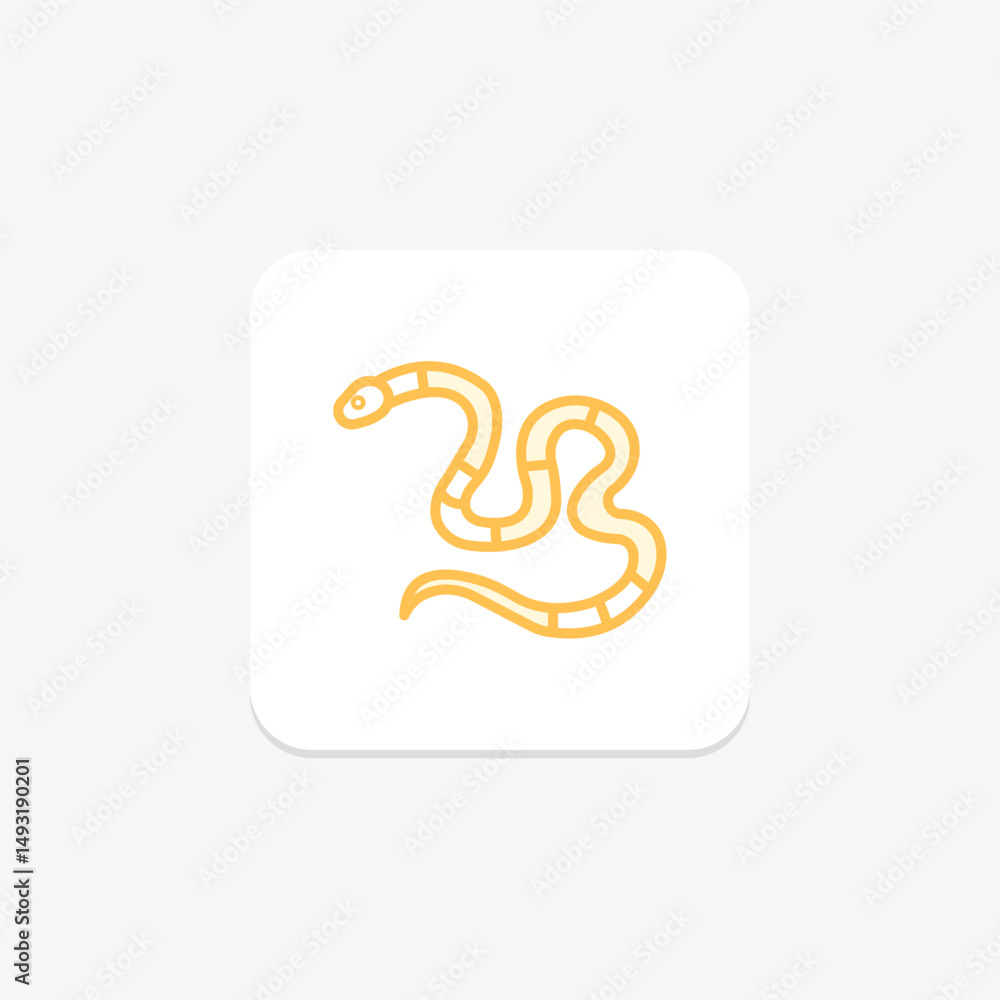 Obraz premium Coral Snake, vector, pixel perfect, illustrator file