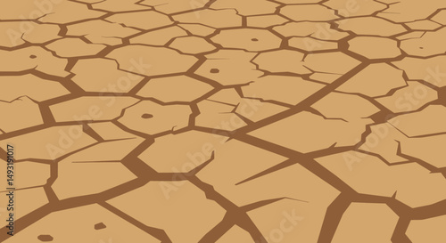 Dried Cracked Earth Texture