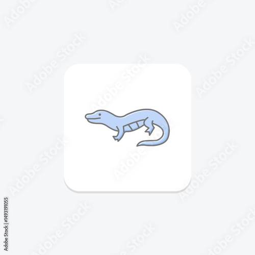 Blue Tongued Skink, vector, pixel perfect, illustrator file