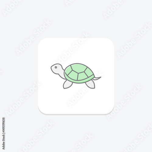 Painted Turtle, vector, pixel perfect, illustrator file