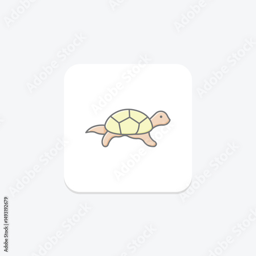 Pond Turtle, vector, pixel perfect, illustrator file