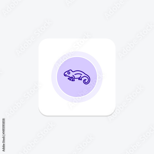 Jackson’s Chameleon, vector, pixel perfect, illustrator file