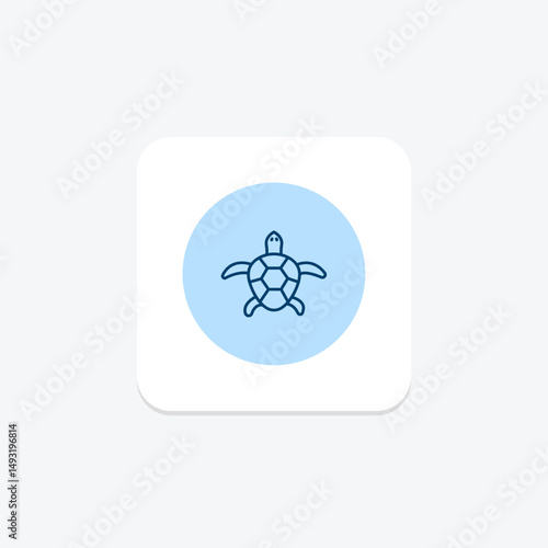 Map Turtle, vector, pixel perfect, illustrator file