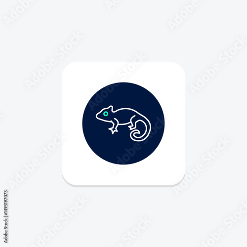 Chameleon, vector, pixel perfect, illustrator file