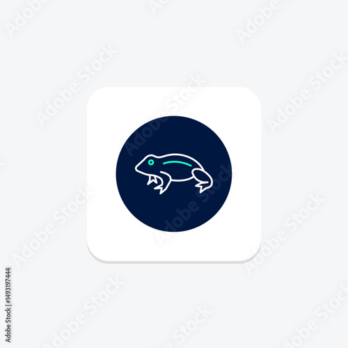 African Dwarf Frog, vector, pixel perfect, illustrator file